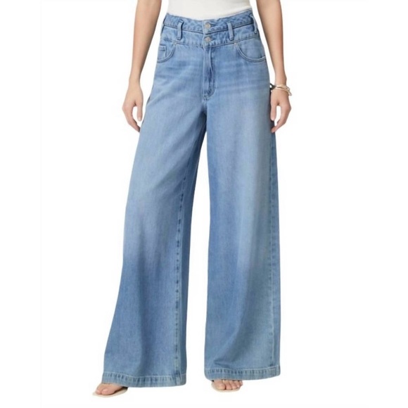 PAIGE portia wide leg jean in enzo light color Women’s Size 30 - Picture 13 of 15